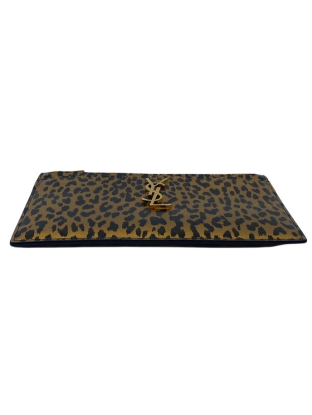 đ¤Saint Laurent Leopard Print Zip Bill Pouchđ¤ VVEUC⢠$595 - Picture 5 of 8